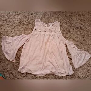 Ladies White Blouse Top Lace New With Tags